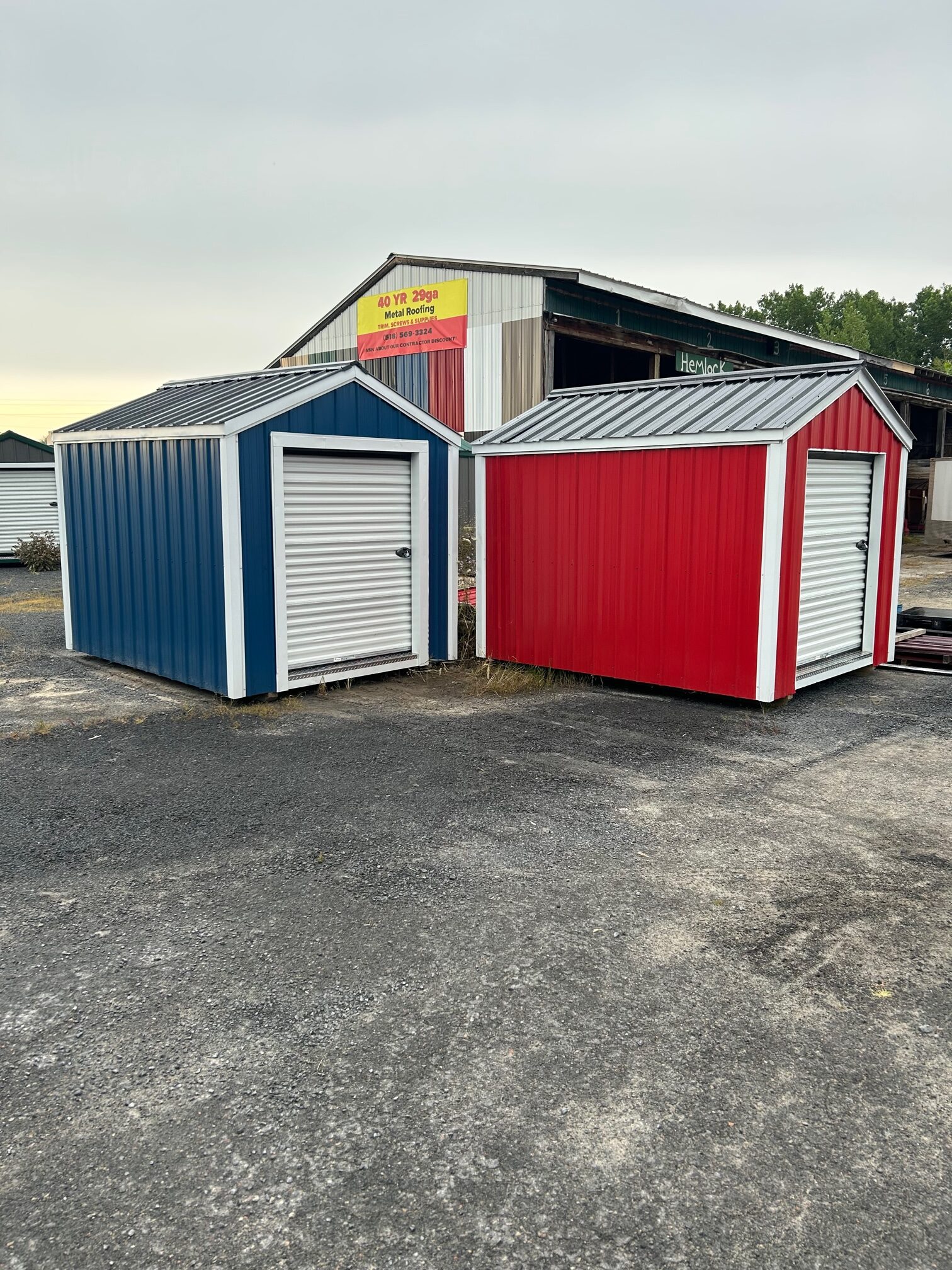 Row of Self Storage Units in Plattsburgh NY Cumberland Bay area | Self Storage Sheds