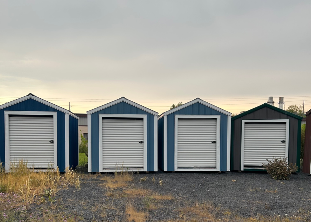 Row of Self Storage Units | Storage Sheds in Plattsburgh NY | Self Storage Cumberland Bay area